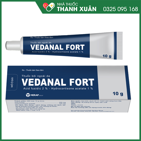 Vedanal Forte 10g điều trị viêm da